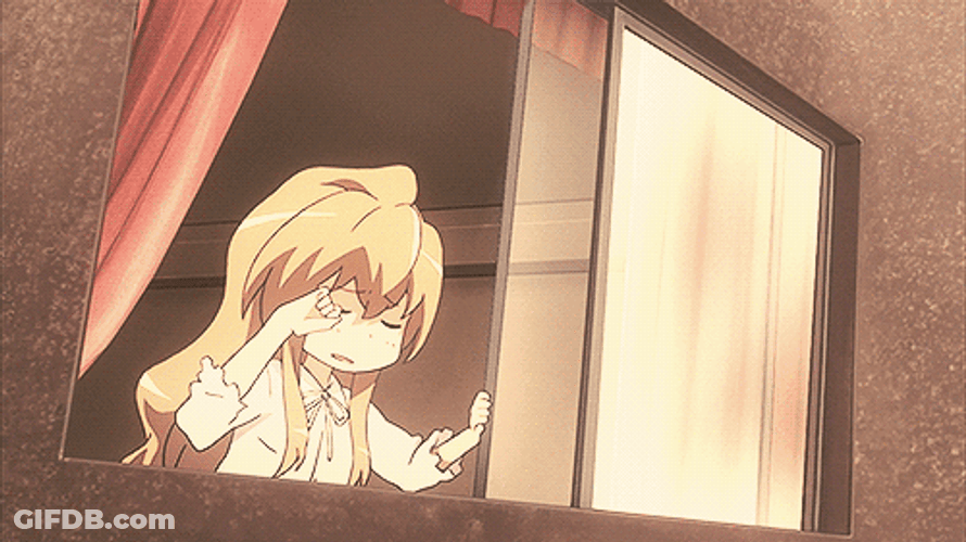 Taiga Aisaka Hit On The Head GIF