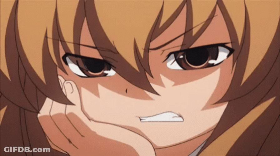 Taiga Aisaka Mad Face GIF
