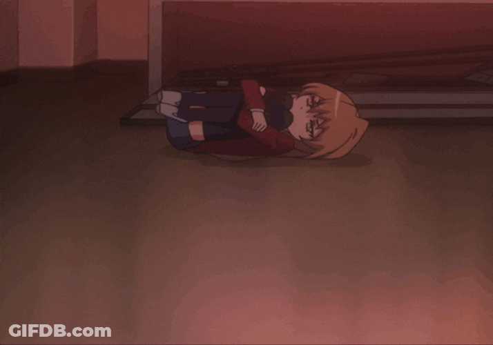 Taiga Aisaka Rolling On The Floor GIF