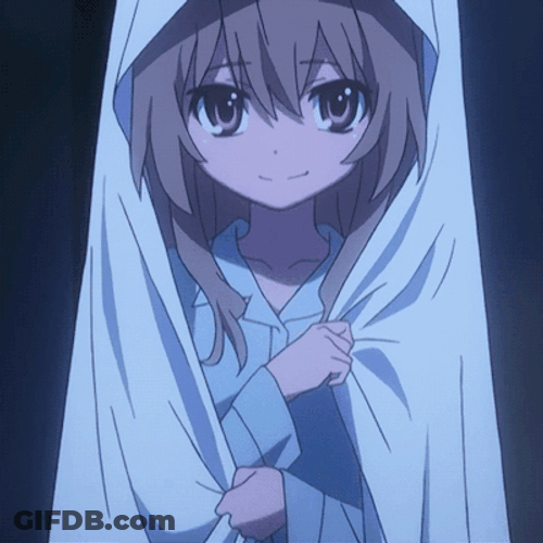 Taiga Aisaka Wearing Robe GIF