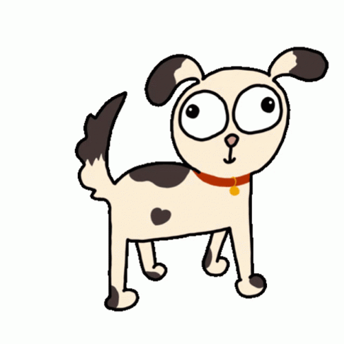 Tail Wag Animated Dog GIF
