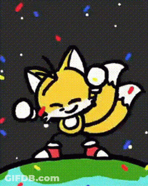 Tails Happy Dance GIF