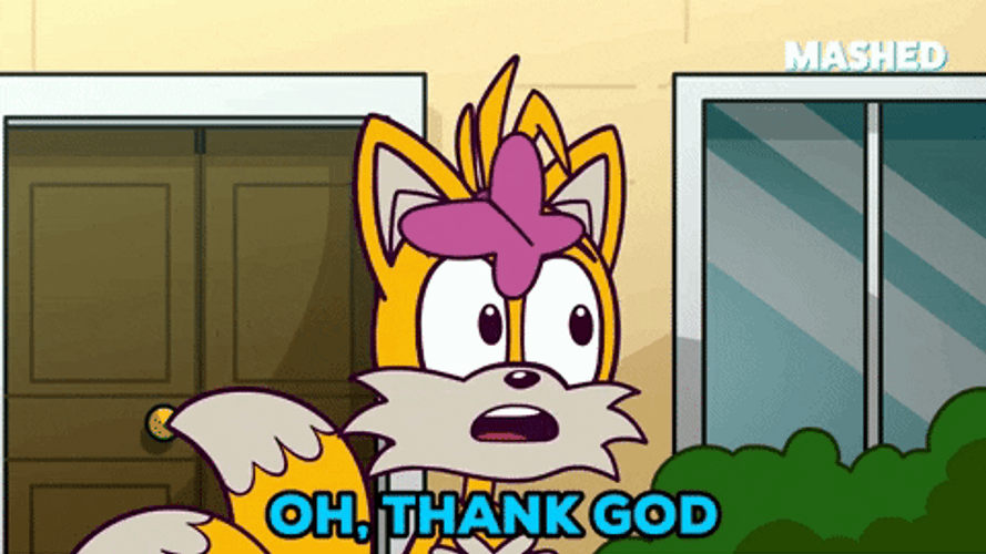Tails Relieved Thank God GIF