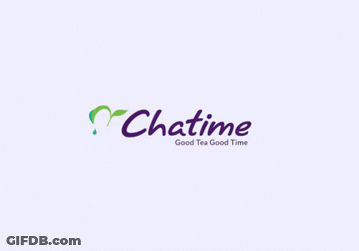 Taiwanese Teahouse Chain Chatime Animated Logo GIF