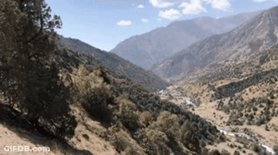 Tajikistan Natural Mountain View GIF