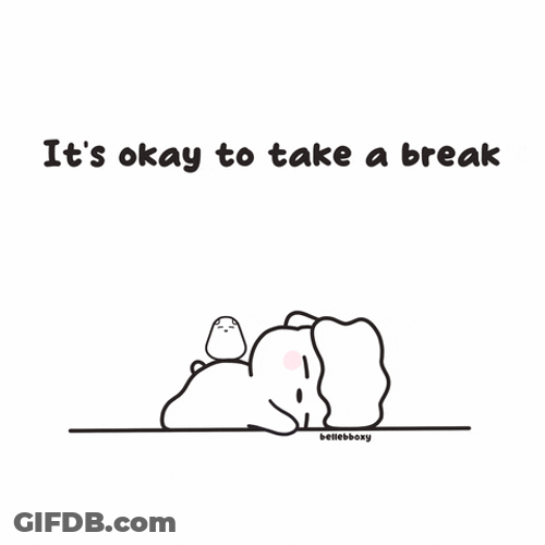 Take A Break Cute Sleeping Lamb GIF