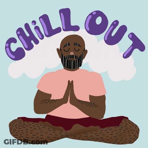 Take A Break Man Meditating GIF