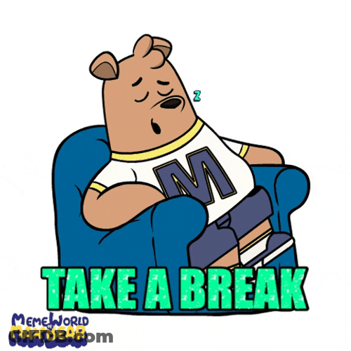 Take A Break Max Bear Sleeping GIF