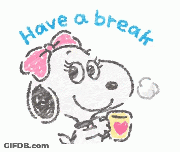 Take A Break Snoopy Sister Belle GIF