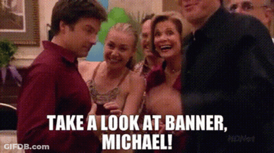 Take A Look At Banner Michael GIF