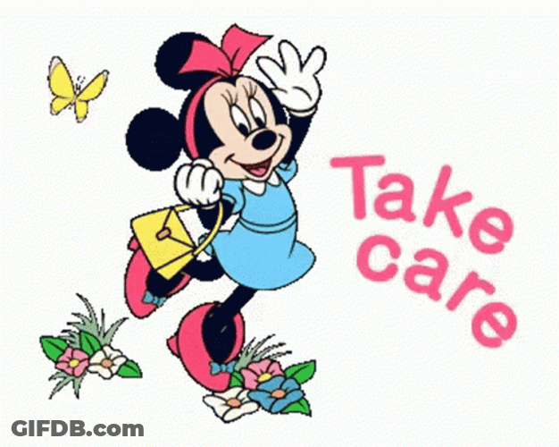Take Care Hello Minnie Mouse GIF