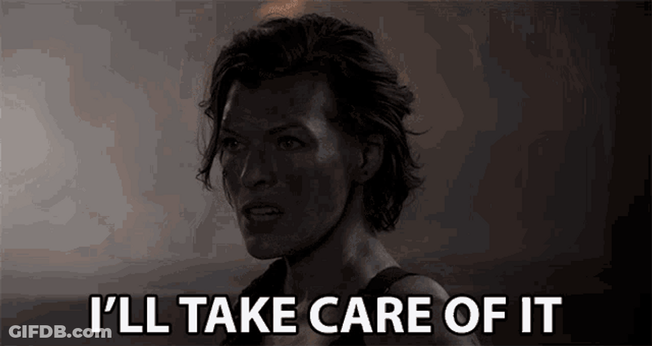 Take Care Milla Jovovich Resident Evil GIF