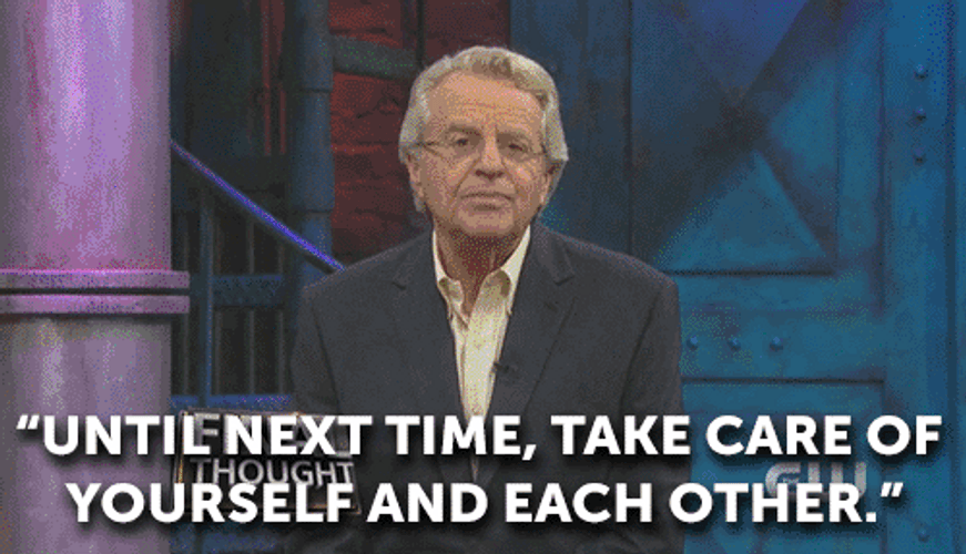 Take Care Of Yourself Jerry Springer GIF