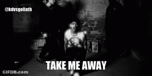 Take Me Away Text GIF