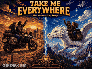 Take Me Everywhere Man Riding Dragon GIF