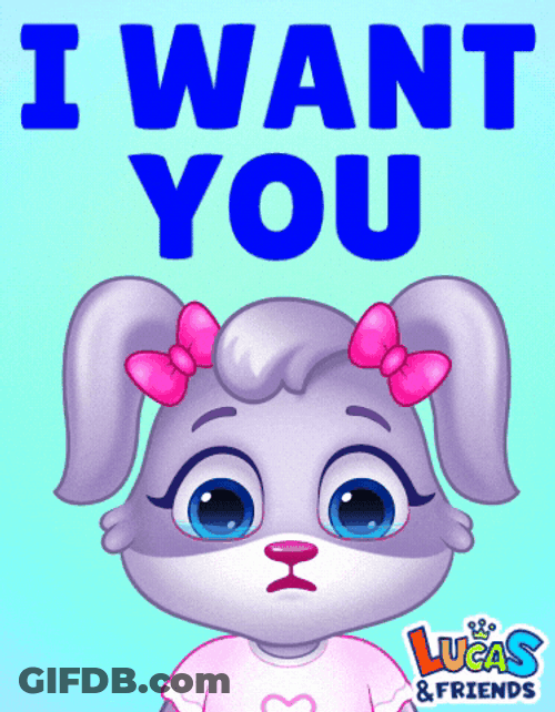 Take Me Now Animated Bunny I Want You GIF