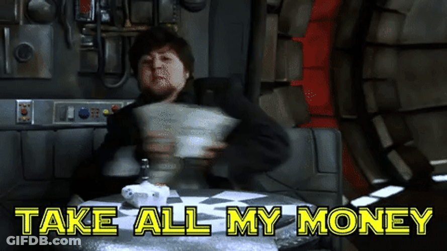 Take My Money Funny Meme GIF