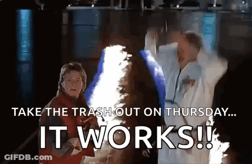 Take Out Trash Thursday Works Poster GIF