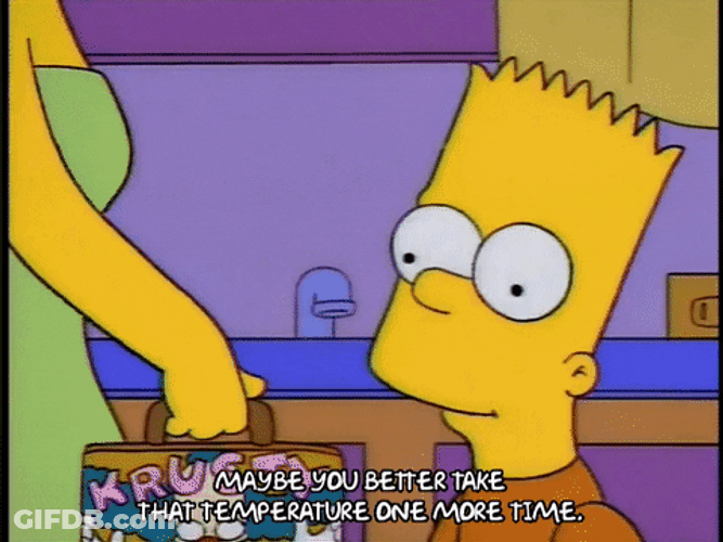 Take Temperature Bart Marge The Simpsons GIF