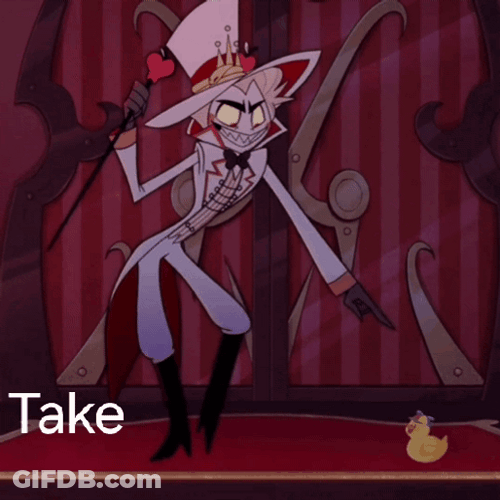 Take That Lucifer Hazbin Hotel GIF