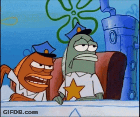 Take The L Loser Fish Police SpongeBob GIF