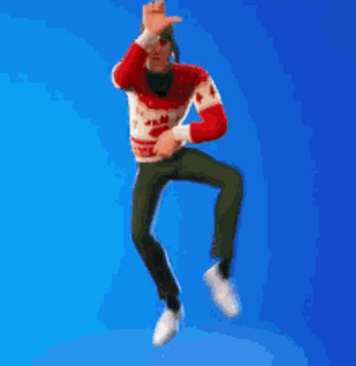 Take The L Loser Fortnite Dance Christmas Sweater GIF
