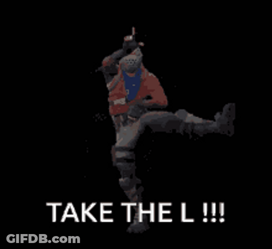 Take The L Loser Fortnite Dance Diss Meme GIF