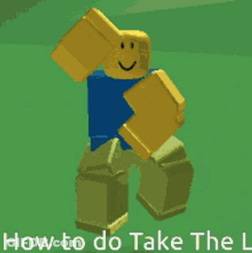Take The L Loser Fortnite Dance Roblox Lego GIF