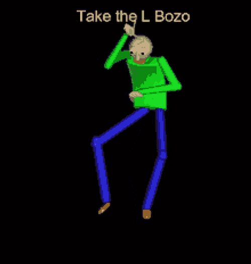 Take The L Loser Fortnite Dance Stick Man GIF