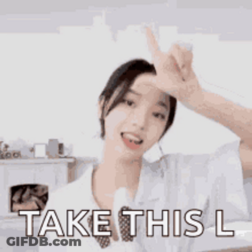 Take The L Loser Karina Aespa KPop GIF
