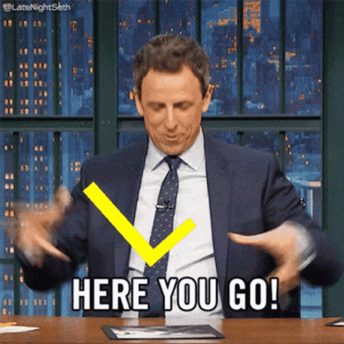 Take The L Seth Meyers Here You Go GIF