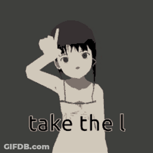 Take The L Spinning Anime Serial Experiments Lain GIF