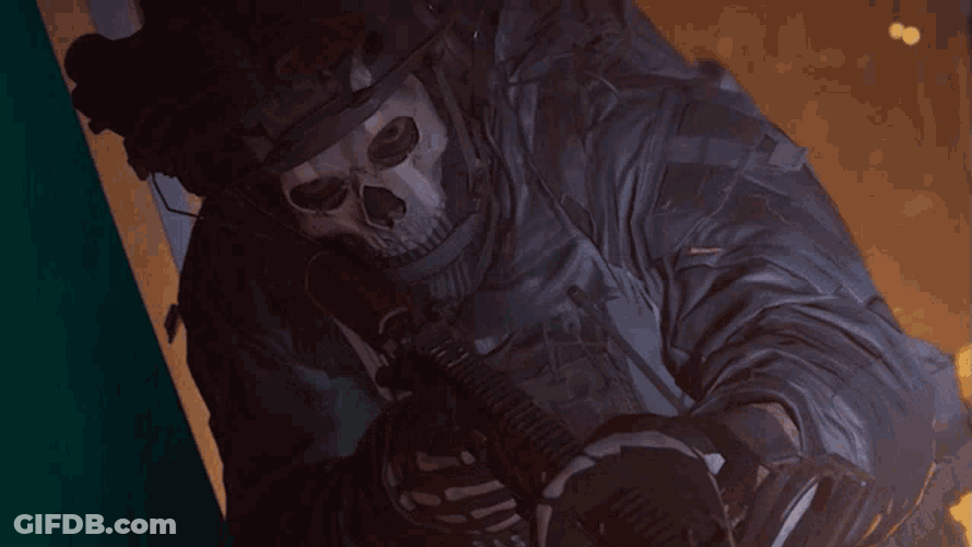 Taking Aim Simon Ghost Riley GIF
