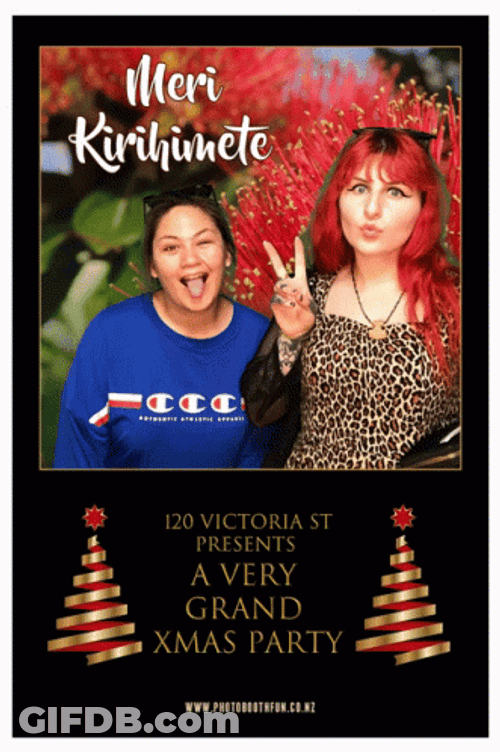 Taking Selfie On Christmas Party GIF