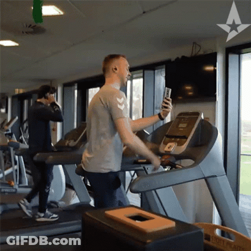 Taking Video On The Treadmill GIF