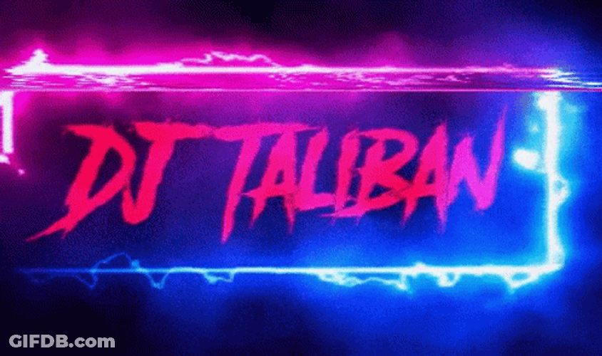Taliban Text Flashing Light GIF