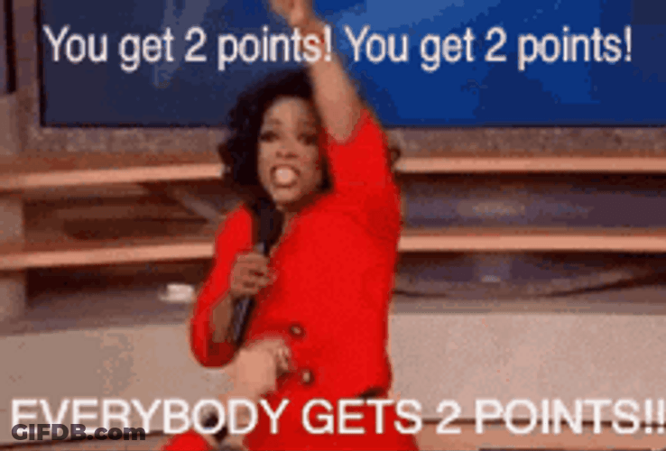 Talk Show Host Oprah Winfrey Get 2 Points GIF