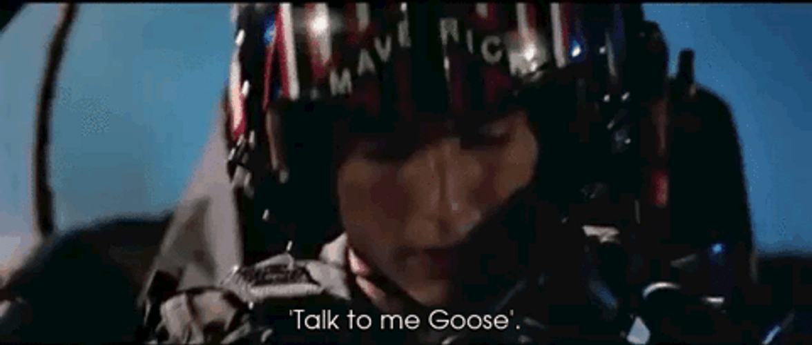 Talk To Me Goose Top Gun Tom Cruise GIF