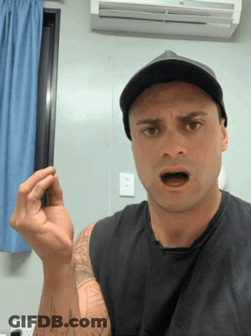 Talk To The Hand Funny Man Edited GIF