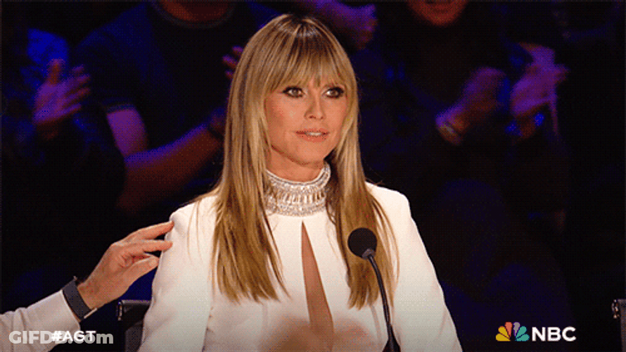 Talk To The Hand Heidi Klum GIF