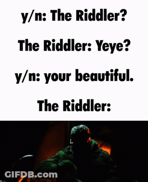 Talking About The Riddler GIF