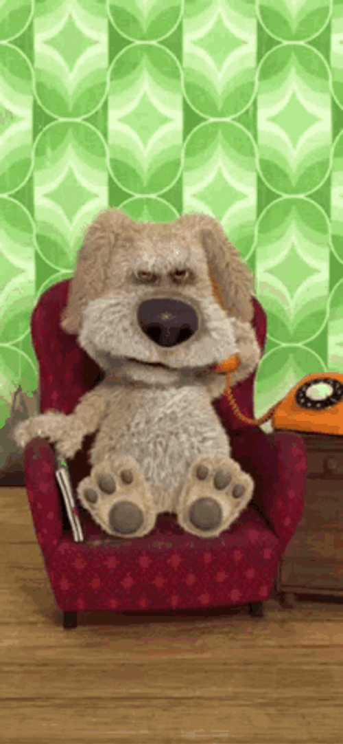Talking Ben Answering Phone Call GIF
