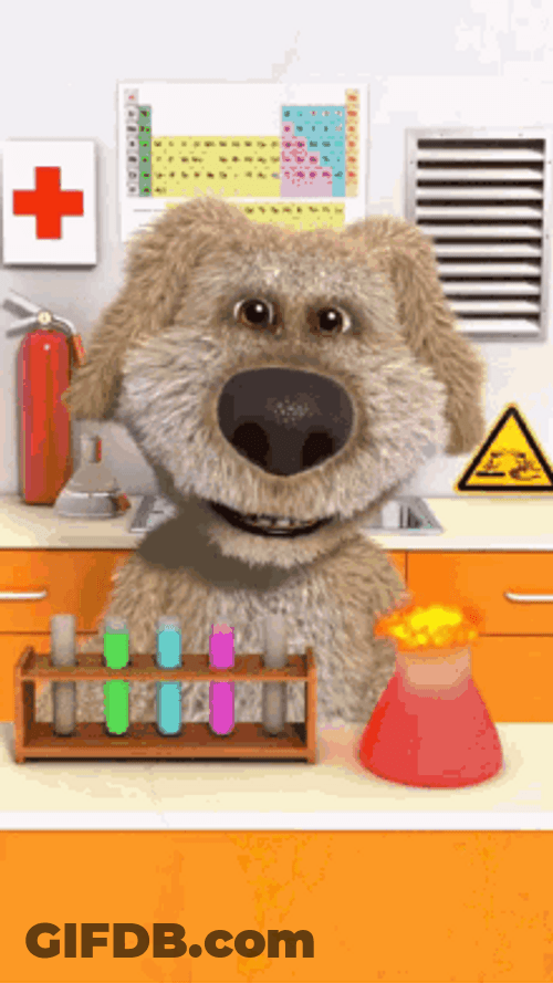 Talking Ben Creating Flammable Mixture GIF