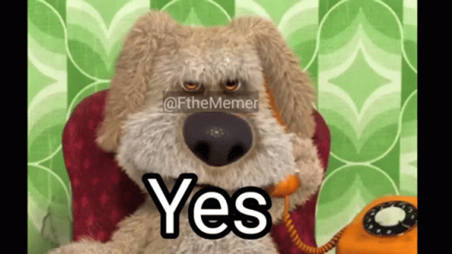 Talking Ben Dismayed Yes Response GIF