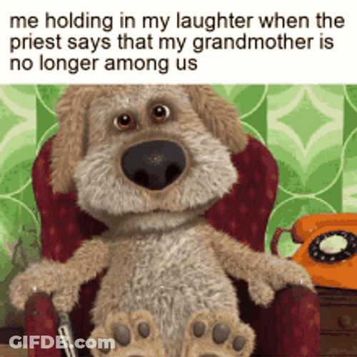 Talking Ben Holding Laughter Meme GIF