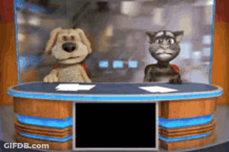 Talking Ben Punching Tom Cat GIF