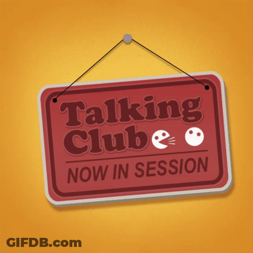 Talking Club Now In Session GIF