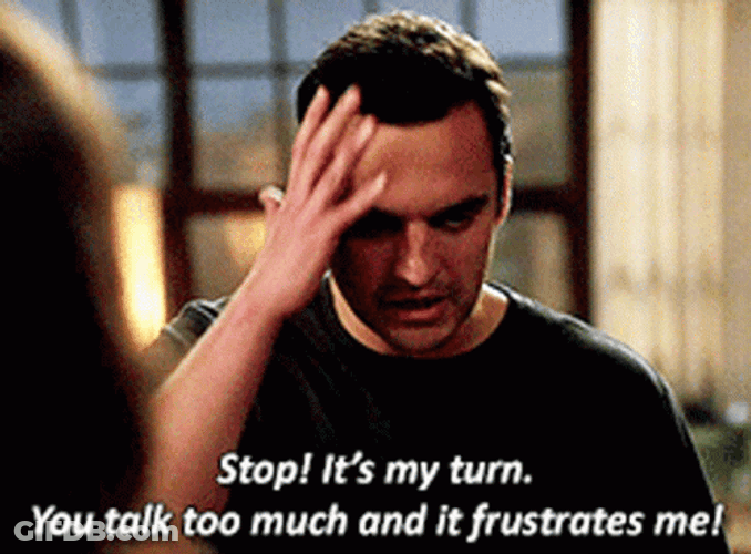 Talking Frustrates Me GIF
