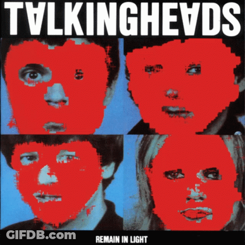 Talking Heads Remain In Light Four Faces GIF