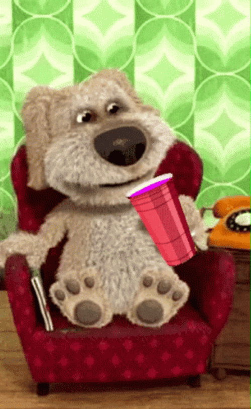 Talking Ted Drinking Lean GIF